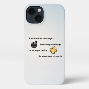 Create Your Own Motivational Inspirational Quote iPhone 13 Case