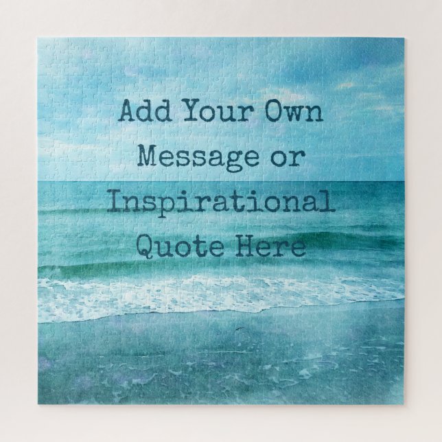 Create Your Own Motivational Inspirational Quote Jigsaw Puzzle (Vertical)