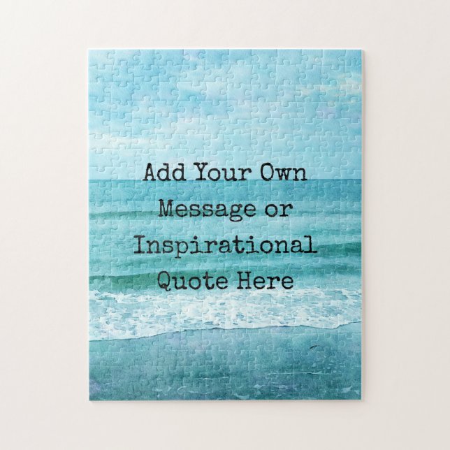 Create Your Own Motivational Inspirational Quote Jigsaw Puzzle (Vertical)
