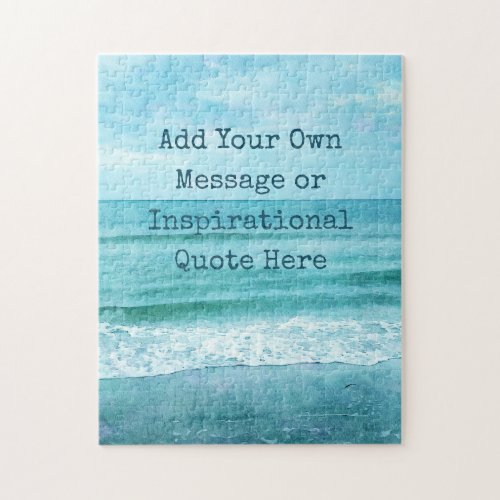 Create Your Own Motivational Inspirational Quote Jigsaw Puzzle