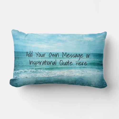 Create Your Own Motivational Inspirational Quote L Lumbar Pillow