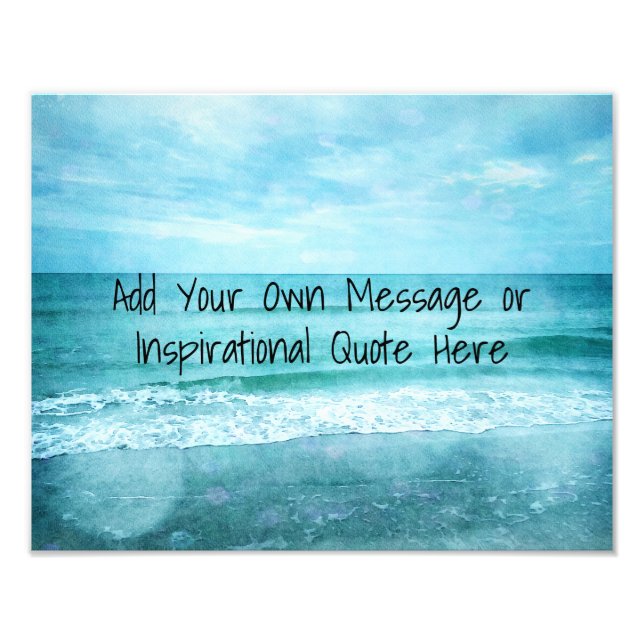 Create Your Own Motivational Inspirational Quote P Photo Print (Front)