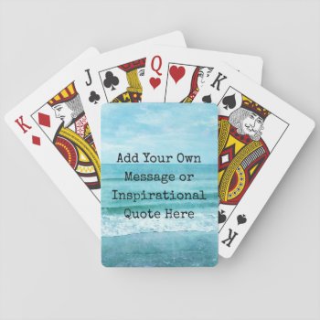 Create Your Own Motivational Inspirational Quote Playing Cards by Coolvintagequotes at Zazzle