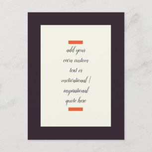 Create Your Own Motivational / Inspirational Quote Postcard