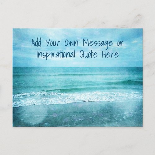 Create Your Own Motivational Inspirational Quote Postcard