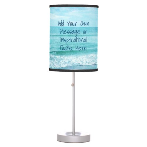 Create Your Own Motivational Inspirational Quote Table Lamp