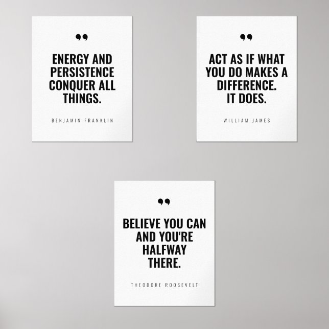 Create Your Own Motivational Quote Wall Art Sets (Front)