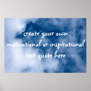 Create your own motivational text poster