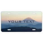 Create Your Own Mount Fuji License Plate at Zazzle