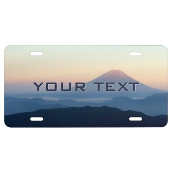 Create Your Own Mount Fuji License Plate by JacoChartres at Zazzle