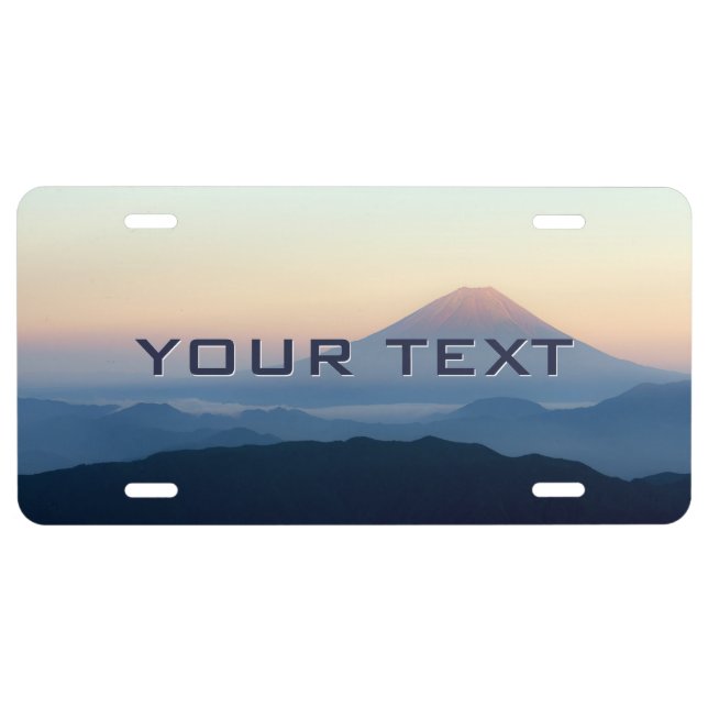Create Your Own Mount Fuji License Plate (Front)