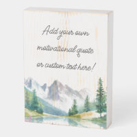 Create Your Own Mountain Quote Poster