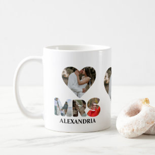 Create your own Mr and Mrs photo Matching couple Coffee Mug