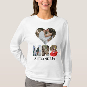 Create your own Mr and Mrs photo Matching couple T-Shirt