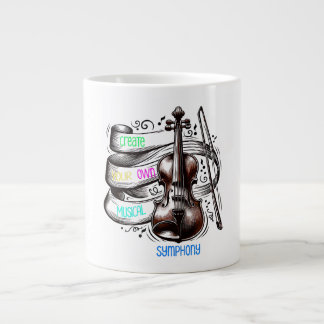 Create your own musical symphony  giant coffee mug