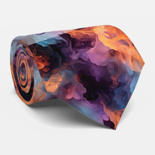 Create Your Own Mysterious Alcohol Ink Smoke Neck Tie