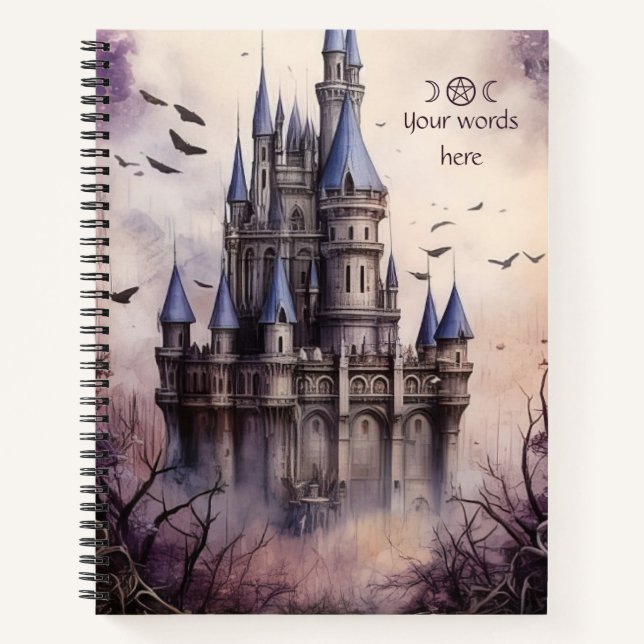 Create Your Own Mysterious Gothic Castle Notebook (Front)