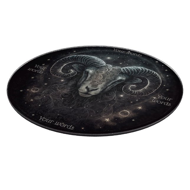 Create Your Own Mystical Aries Glass Altar Board (Corner)
