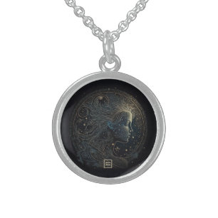 Create Your Own Mystical Astrology Aquarius Sterling Silver Necklace