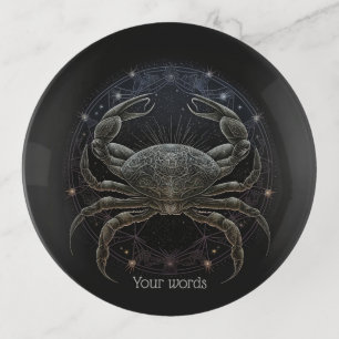 Create Your Own Mystical Astrology Cancer Zodiac Trinket Tray