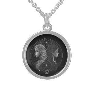 Create Your Own Mystical Astrology Gemini Zodiac Sterling Silver Necklace