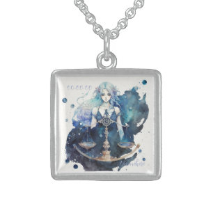 Create Your Own Mystical Astrology Libra Zodiac Sterling Silver Necklace