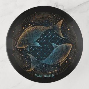 Create Your Own Mystical Astrology Pisces Zodiac Trinket Tray