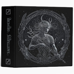 Create Your Own Mystical Astrology Sagittarius 3 Ring Binder