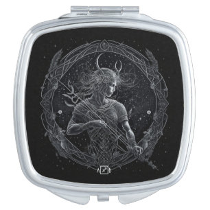 Create Your Own Mystical Astrology Sagittarius Compact Mirror