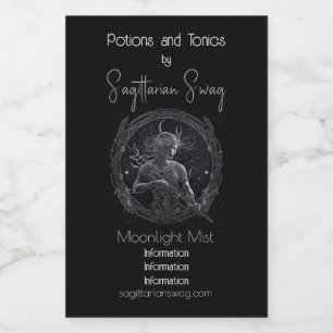Create Your Own Mystical Astrology Sagittarius Wine Label