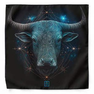 Create Your Own Mystical Astrology Taurus Zodiac Bandana