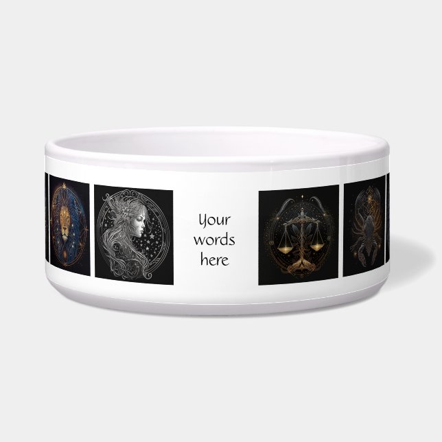 Create Your Own Mystical Astrology Zodiac Bowl (Front)