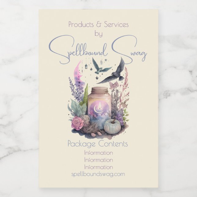 Create Your Own Mystical Autumn Food Label (Single Label)