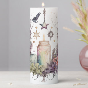 Create Your Own Mystical Autumn Pillar Candle