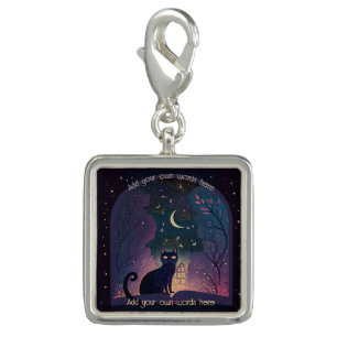 Create Your Own Mystical Black Cat Magic Window Charm