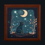 Create Your Own Mystical Black Cat & Wildflowers Gift Box<br><div class="desc">This trinket box features mystical & magical artwork that you can customize to personalize for your use on an altar, on your dresser or desk. It makes a great gift for friends, family & your sister witches. Inspired by a desire to help others express themselves: their moods, thoughts, feelings, beliefs...</div>