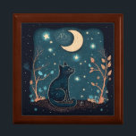Create Your Own Mystical Black Cat & Wildflowers Gift Box<br><div class="desc">This trinket box features mystical & magical artwork that you can customize to personalize for your use on an altar, on your dresser or desk. It makes a great gift for friends, family & your sister witches. Inspired by a desire to help others express themselves: their moods, thoughts, feelings, beliefs...</div>