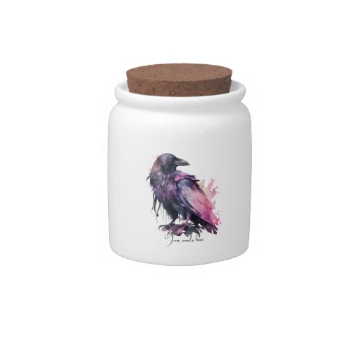 Create Your Own Mystical Black Raven Candy Jar