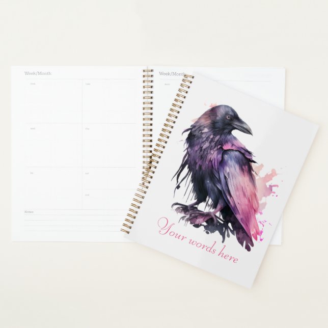 Create Your Own Mystical Black Raven Planner (Display)
