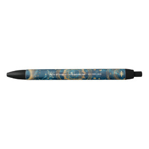 Create Your Own Mystical Blue & Gold Celestial Pen