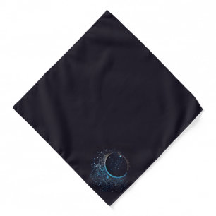 Create Your Own Mystical Blue & Gold Moon Bandana