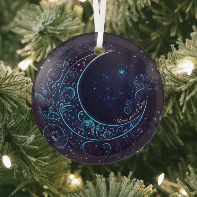 Create Your Own Mystical Blue Moon Glass Ornament (Insitu)