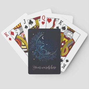 Create Your Own Mystical Blue Moon Poker Cards