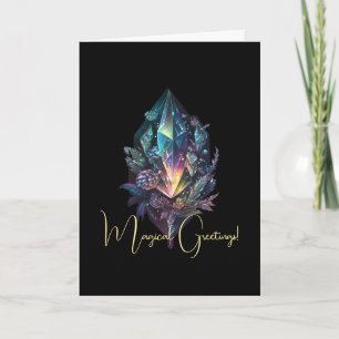 Create Your Own Mystical Crystals Card
