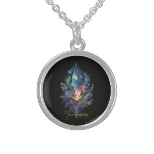 Create Your Own Mystical Crystals Sterling Silver Necklace