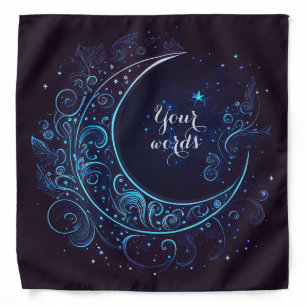 Create Your Own Mystical Filigree Moon Bandana