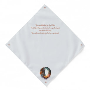 Create Your Own Mystical Floral Boho Crescent Moon Bandana