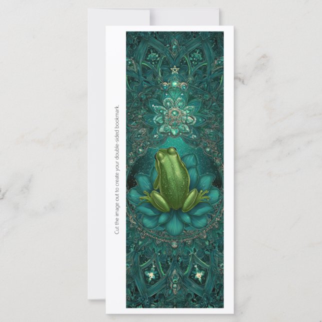Create Your Own Mystical Frog Bookmark Card (Front)
