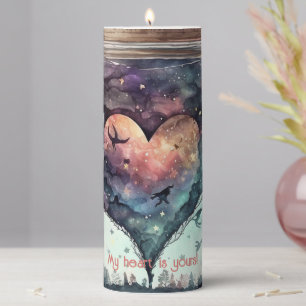 Create Your Own Mystical Heart Love Pillar Candle