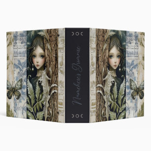 Create Your Own Mystical Maiden Botanical 3 Ring Binder